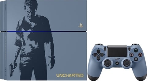 Playstation 4 Console, 1TB Uncharted Grey Blue (No Game), Unboxed